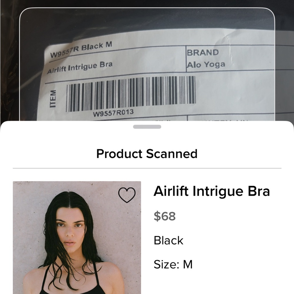 ALO Yoga Black Sports Bra - Picture 3 of 3
